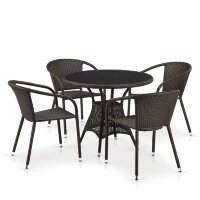 Комплект мебели T197ANS/Y137C-W53 Brown 4Pcs