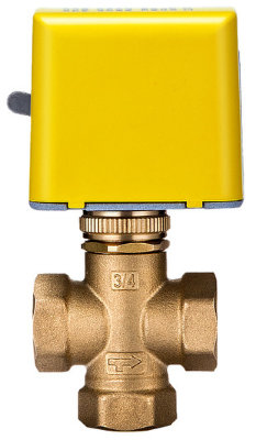 Трехходовой клапан General Vent GMV-2315 (1/2") с электроприводом