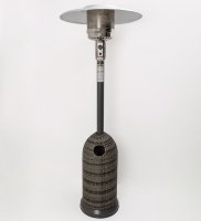 Уличный газовый обогреватель Ställeh Kotte Rattan Grey