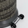 Уличный газовый обогреватель Ställeh Kotte Rattan Grey