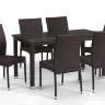 Комплект мебели T256A/Y380A-W53 Brown 6Pcs