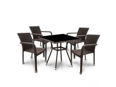 Комплект мебели T283BNS-W51/A2001B-W53 Brown 4Pcs