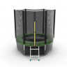 Батут с внешней сеткой и лестницей EVO JUMP External 6ft (Green) + Lower net