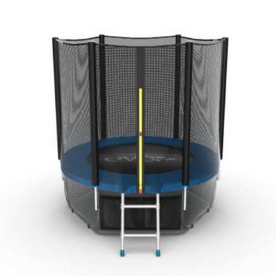 Батут с внешней сеткой и лестницей EVO JUMP External 6ft (Blue) + Lower net