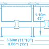 Бассейн каркасный Bestway Steel Pro Max 366х122см 56420