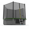 Батут с внешней сеткой и лестницей EVO JUMP External 10ft (Green) + Lower net