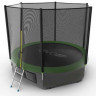 Батут с внешней сеткой и лестницей EVO JUMP External 10ft (Green) + Lower net