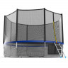 Батут с внешней сеткой и лестницей EVO JUMP External 12ft (Blue) + Lower net