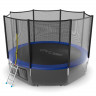 Батут с внешней сеткой и лестницей EVO JUMP External 12ft (Blue) + Lower net