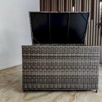 Сундук для хранения KARL 120 с колёсиками, серый