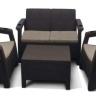 Комплект мебели Афина-мебель Yalta AFM-1020A Brown/Cappuccino 2set