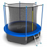 Батут с внутренней сеткой и лестницей EVO JUMP Internal 8ft (Sky)