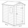 Пластиковый сарай Keter Manor 4x6