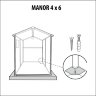 Пластиковый сарай Keter Manor 4x6