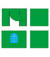Комплект стен Поп-Тент 3х2м (4шт) зеленый