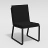 Обеденная группа Gardenini Voglie черная (стулья без подлокотников) 