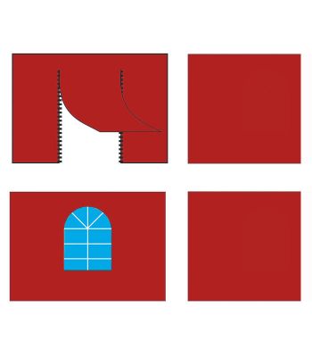 Комплект стен Поп-Тент 3х2м (4шт) красный