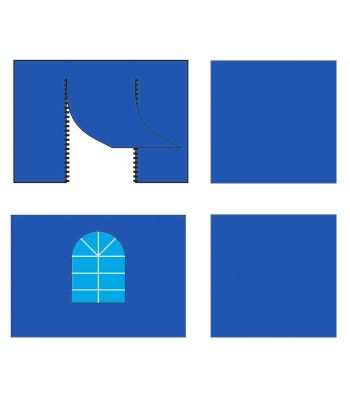 Комплект стен Поп-Тент 3х2м (4шт) синий