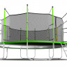 Батут с внутренней сеткой и лестницей EVO JUMP Internal 16ft Green