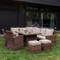 Комплект мебели из искусственного ротанга Zorro Plus Double, цвет коричневый
