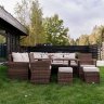 Комплект мебели из искусственного ротанга Zorro Plus Double, цвет коричневый
