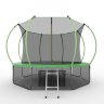 Батут с внутренней сеткой и лестницей EVO JUMP Internal 12ft (Green) + Lower net