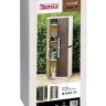 Шкаф пластиковый Toomax Wood Line S узкий 2 двери 4 полки коричневый