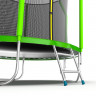 Батут с внутренней сеткой и лестницей EVO JUMP Cosmo 8ft (Green)