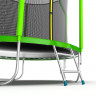 Батут с внутренней сеткой и лестницей EVO JUMP Cosmo 8ft (Green)