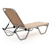 Шезлонг Dias алюминиевый, бежевый