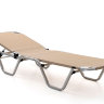 Шезлонг Dias алюминиевый, бежевый