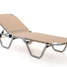 Шезлонг Dias алюминиевый, бежевый