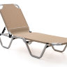 Шезлонг Dias алюминиевый, бежевый