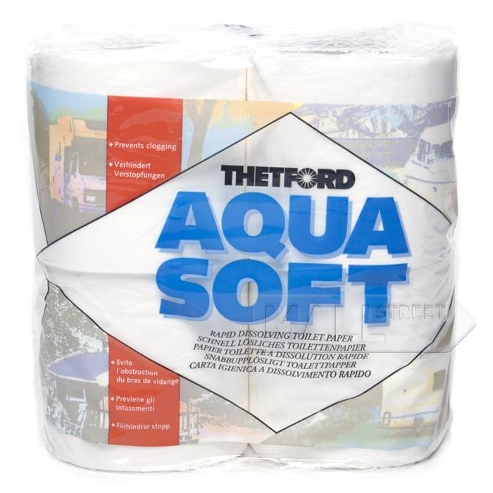  бумага для биотуалета Thetford Aqua Soft (4 шт, растворимая .