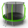 Батут с внутренней сеткой и лестницей EVO JUMP Cosmo 10ft Green