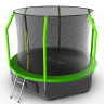 Батут с внутренней сеткой и лестницей EVO JUMP Cosmo 10ft (Green) + Lower net