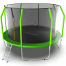 Батут с внутренней сеткой и лестницей EVO JUMP Cosmo 12ft Green