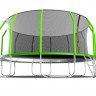 Батут с внутренней сеткой и лестницей EVO JUMP Cosmo 16ft Green