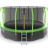 Батут с внутренней сеткой и лестницей EVO JUMP Cosmo 16ft (Green) + Lower net