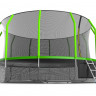 Батут с внутренней сеткой и лестницей EVO JUMP Cosmo 16ft (Green) + Lower net