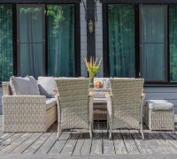 Комплект мебели из искусственного ротанга Zorro Wood, цвет бежевый