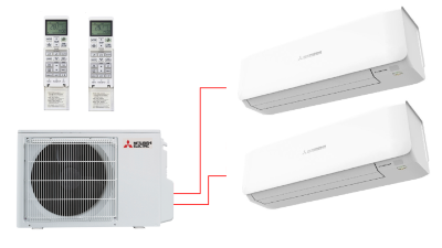 Мультисплит-система Mitsubishi Heavy SCM40ZS-S /SRK20ZS-S*2