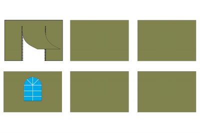 Комплект стен Поп-Тент 3х6м (4шт) камуфляж