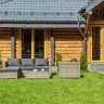 Комплект из искусственного ротанга GRAND VICKY, цвет серый