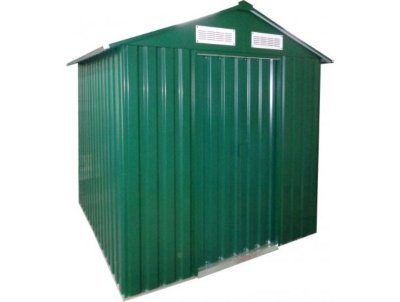 Металлический сарай GreenStorage Арчер B темно-зеленый