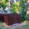  Металлический сарай GreenStorage Эван E темно-коричневый