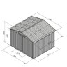  Металлический сарай GreenStorage Эван E темно-коричневый