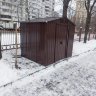 Металлический сарай GreenStorage Арчер В темно-коричневый