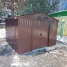 Металлический сарай GreenStorage Арчер D темно-коричневый