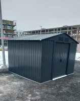 Металлический сарай GreenStorage Арчер D серый